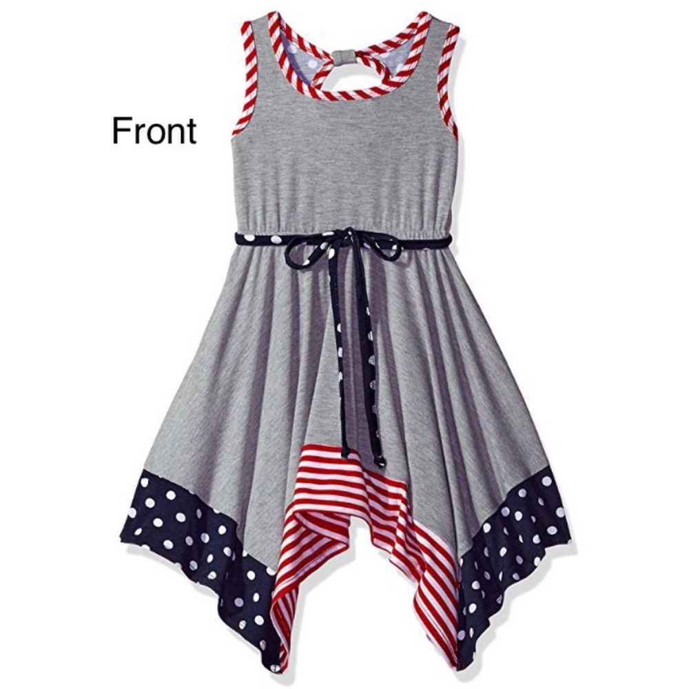 Girls July Fourth Summer Dress New Size 7-16